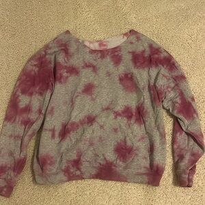 Wild Fable TieDye Sweatshirt Gray/Pink
